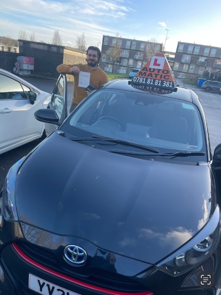 Happy student after passing driving test 13