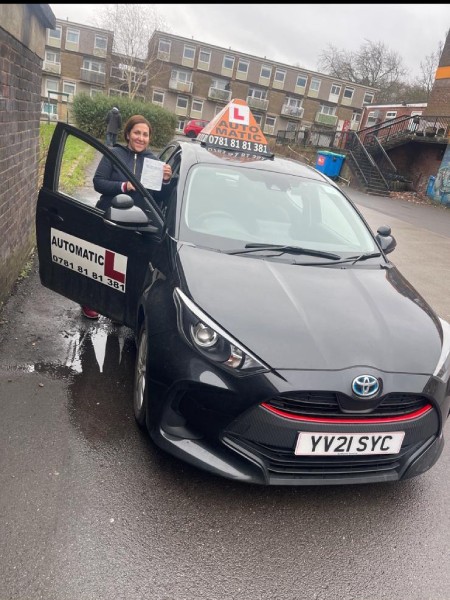 Happy student after passing driving test 23